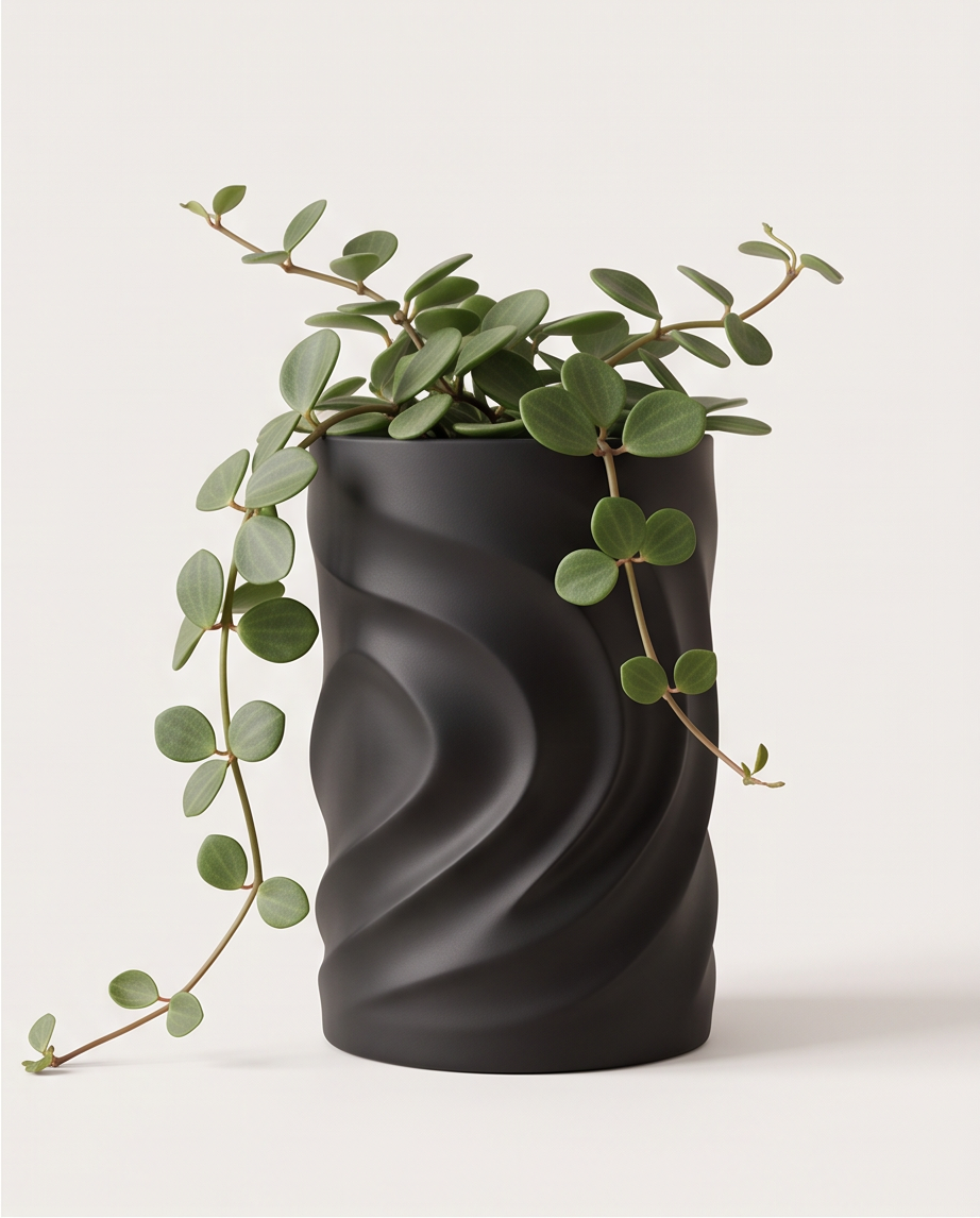 Geometric Wave Tabletop Vase