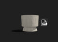 Studio Cylinder Planter – 3D Print File (STL)