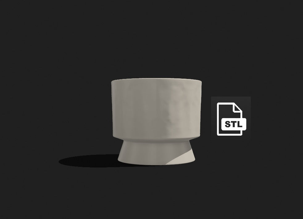 Studio Cylinder Planter – 3D Print File (STL)
