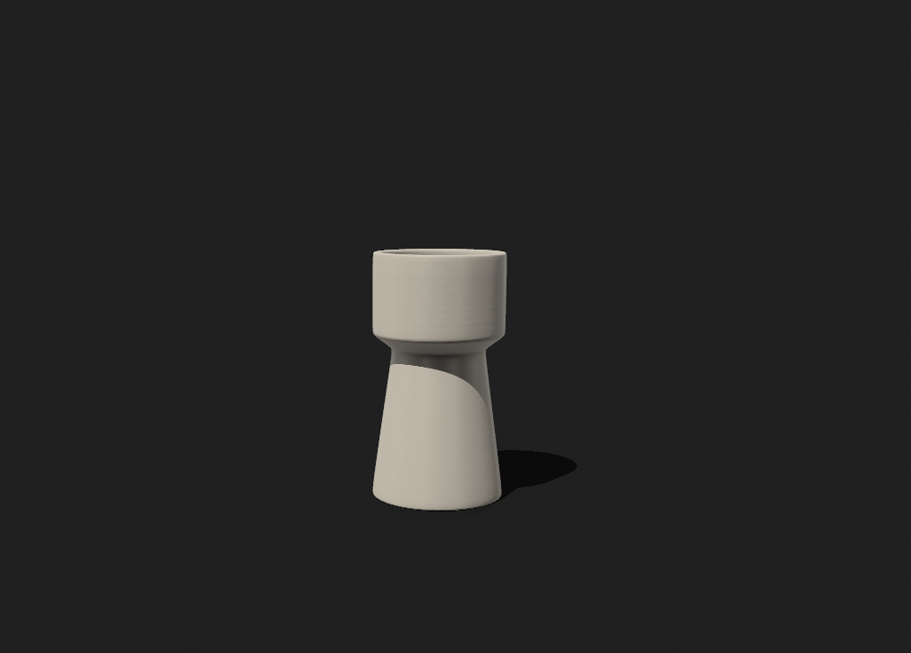 Sculptural Flower Pot – 3D Print File (STL)