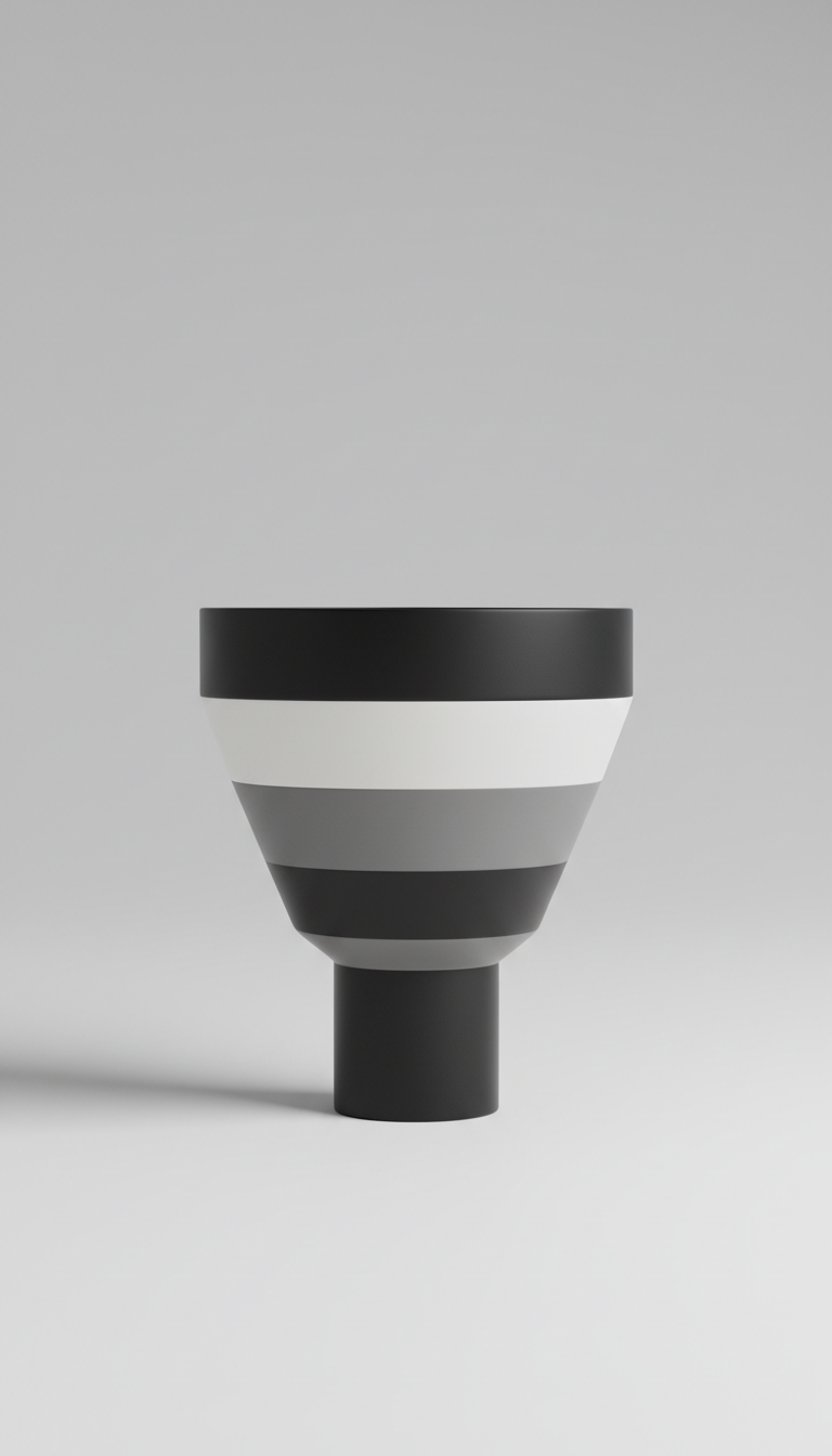 Tall Sculptural Flower Pot